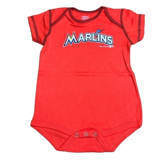 Genuine Merchandise Miami Marlins MLB bodysuits 3 pack NWT 18 months - Picture 2 of 8